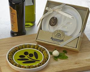 On Tap Oil & Vinegar Olive Branch dipping dish