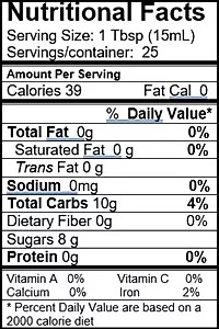 On Tap Oil & Vinegar balsamic vinegar nutritional info