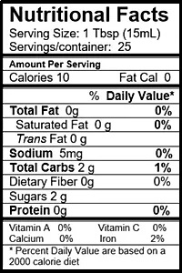 On Tap Oil & Vinegar balsamic vinegar nutritional info