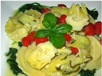 Artichokes in Garlic Sauce