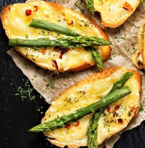 On Tap Oil & Vinegar Asparagus Crostinis