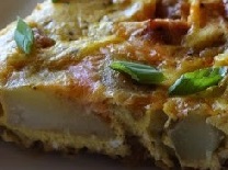 Asparagus, Ham & Gruyere Frittata