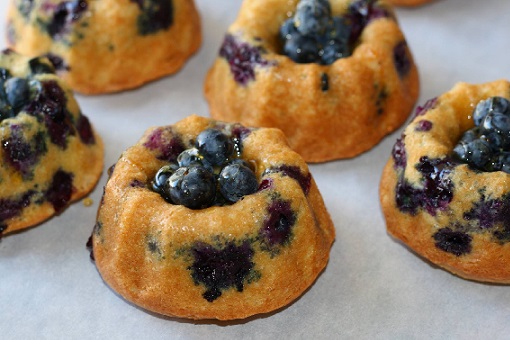 On Tap Oil & Vinegar Blueberry Lemon Fused Olive Oil Sour Cream Bundt Cakes