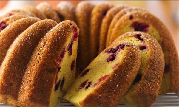 On Tap Oil & Vinegar Cranberry-Orange Olive Oil Bundt Cake