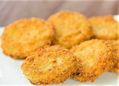 On Tap Oil & Vinegar Fried Green Tomatoes