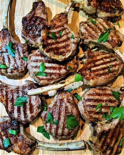 On Tap Oil & Vinegar Grilled Lamb Chops