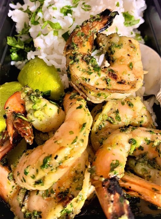 On Tap Oil & Vinegar Herb Marinated Shrimp