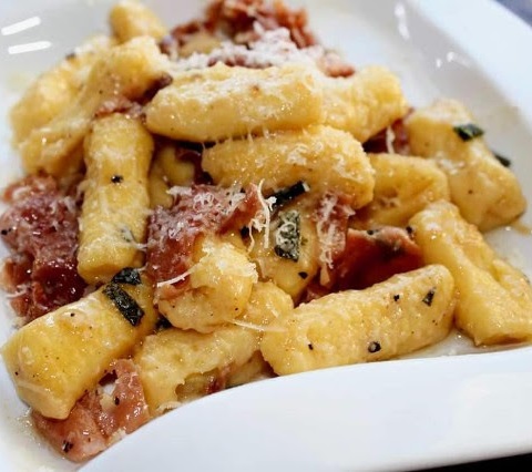 On Tap Oil & Vinegar Pasta with Fried Sage Leaves & Peccorino