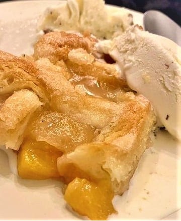 On Tap Oil & Vinegar Peach Apricot Balsamic Cobbler