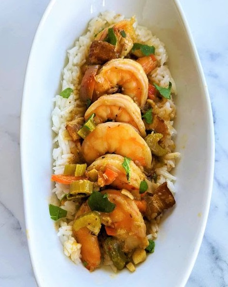 On Tap Oil & Vinegar Shrimp Etouffee